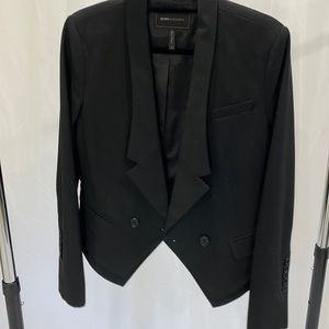 BCBG MAXAZRIA Size M, Black, high waisted blazer